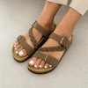 CUSHIONAIRE Women's Lizzy Cork Footbed Sandal - Comfortable, Adjustable Straps, Arch Support, Wide Widths Available, Boho Chic Summer Slides - 3 of 4