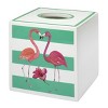 Avanti Linens Arredo Bagno Flamingo Paradise Collection, Cestino per rifiuti, Multicolore