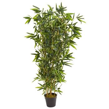 Nearly Natural 57-in Bamboo Artificial Tree (Real Touch) UV Resistant (Indoor/Outdoor)