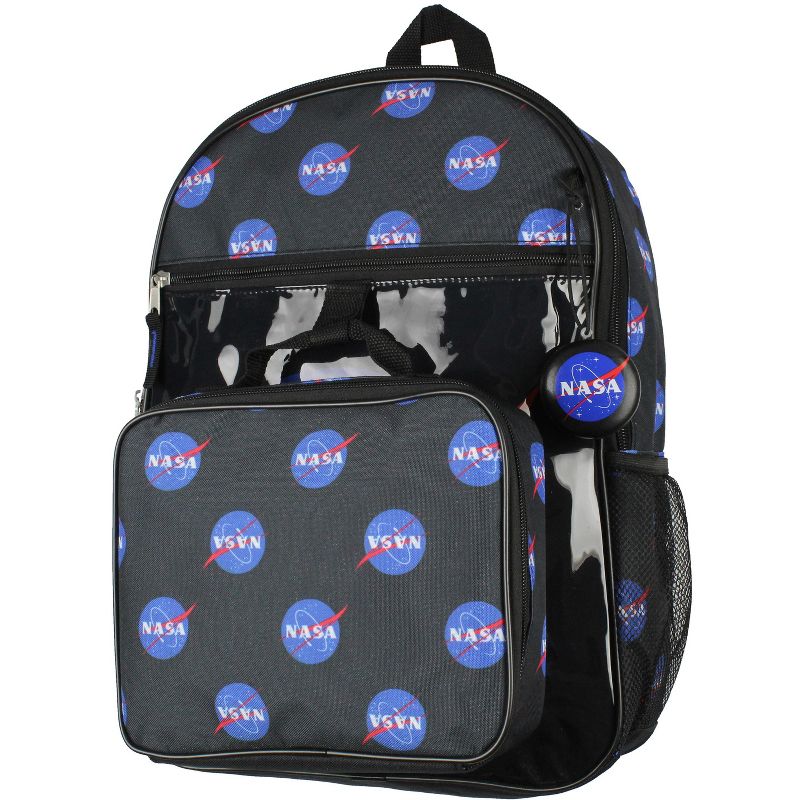 NASA Meatball Logo Backpack Lunch Bag Water Bottle Squishy Toy 5 PC Mega Set, 4 of 9