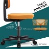 LOVMOR Armless Desk Chair Small Home Office Chair with Lumbar Support - 3 of 4