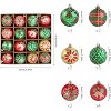 COZONY 16-Piece Shatterproof Christmas Ball Ornaments with Lanyard - 2 of 4
