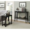 HomeStock End Table with C Shaped Frame and Side Magazine Rack Perfect for Snacks, Drinks, Remotes and Reading Materials - 3 of 4