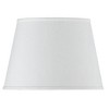 Cal Lighting Hardback White Faux Silk Shade - 2 of 2
