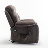 Power Lift Recliner Chair for Elderly with Massage and Heat, Wide Seat Electric Recliner Sofa with Remote, Cup Holders and Side Pockets-Tanpinhause - 2 of 4