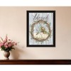 HomeRoots Blessed Wreath Black Framed Print Wall Art - 2 of 3