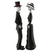 13" Black Outfitted Skeleton Couple - 4 of 4
