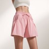 Anna-Kaci Active Women's High Waist Active Shorts with Drawstring Waistband Pleated Side Pockets and Relaxed Fit - 3 of 4