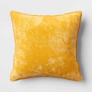 Luxe Velvet Square Throw Pillow - Room Essentials™ - 1 of 4