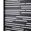 Grungis Matrix Metal Decorative Patio Screens,Freestanding Privacy Fence Panels in Horizontal Stripes Pattern for Deck Balcony,76" H×48" W - 3 of 4