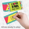 Big Dot of Happiness 90's Throwback - 1990s Party Game Scratch Off Dare Cards - 22 Count - 2 of 4