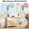 COZONY 45" 6 Drawer Dresser for Bedroom, Wooden Chest of Drawers with Clothes Storage, Tall Chest Organizer for Living Room & Hallway - 4 of 4