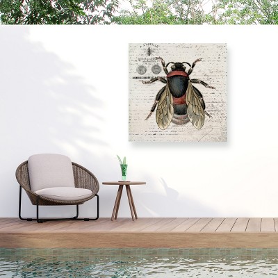"History Bee I" Outdoor Canvas
