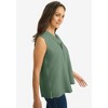 Jessica London Women's Plus Size Uptown Sleeveless Tie-Neck Blouse - 4 of 4