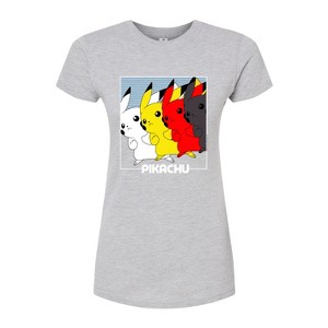 Women's - Pokémon - Pikachu Tracers Juniors Fitted Graphic T-Shirt - 1 of 3