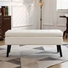KTMBDW Ottoman with Storage, Storage Ottoman Bench with Safety Hinge, Upholstered Entryway Bench with Seating for Bedroom, Living Room - 3 of 4