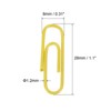 Unique Bargains Small Size Metal Prevent Tearing Pages Home Office Paper Clip 600 Pcs - 2 of 4