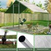 Large Metal Chicken Coop, Walk-in Chicken Run,Galvanized Wire Poultry Chicken Hen Pen Cage - 2 of 4