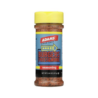 Adams Burgers, Fries & More Seasoning , 5.54 OZ