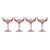 Godinger Silver 10 fl oz Set of 4 Dublin Acrylic Champagne Coupe Glasses Blush - 2 of 3