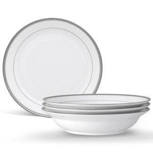 Noritake Charlotta Platinum Set of 4 Rim Dinner Bowls - 1 of 4