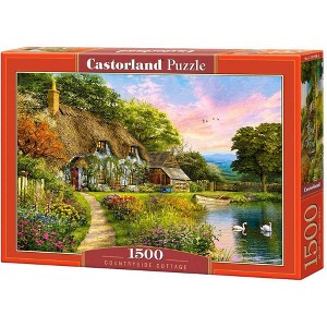 1500 Piece Jigsaw Puzzle, Countryside Cottage, Idyllic puzzle, Nostalgic view, Castorland C-151998-2 - 1 of 4
