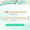 Unique Bargains Aluminum Alloy Rulers with Centimeters Millimeters Inches and Conversion Table 2 Pcs - 2 of 4