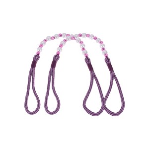 Unique Bargains Faux Pearl Curtain Ties Polyester Plastic 2 Pcs - 1 of 4
