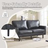 Mid-Century Modern Love Seat: 2-Seater with USB and Washable Pillow - 4 of 4