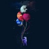 Men's Design By Humans The Spaceman's vivid trip By gloopz T-Shirt - 2 of 4
