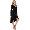 Women's Standard Velvet Formal Holiday Party Gown Dress - 4 of 4