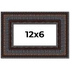 PosterPalooza | Panoramic 3.5" Wide Ornate Brown Frame - UV Acrylic, Foam Board Backing, Hanging Hardware - 2 of 4