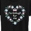 Women's - Instant Message - Im Enough For Me Pastel Short Sleeve Graphic T-Shirt - 2 of 4
