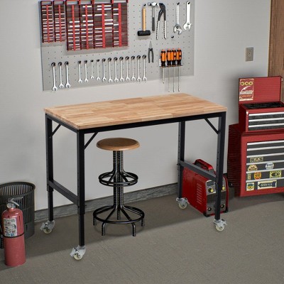 PAGED Modern Office Desk,Adjustable Writing Desk,Computer Desk for Home,Office,Workshop,Black