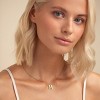 Personalized Initial Necklace: 18K Gold Plated over Stainless Steel, Dainty Tiny Letter Pendant for Women - Monogram Jewelry Gift - 4 of 4