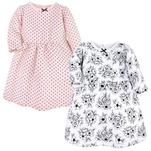 Hudson Baby Infant And Toddler Girl Cotton Dresses, Black Toile Pink, 3 ...