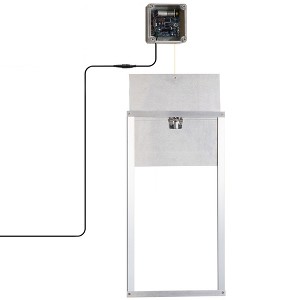 PawHut Automatic Chicken Coop Opener with Timer & Light Sensor, Aluminum Weatherproof Chicken Door with 6V DC Power Supply, Remote Control, Silver - 1 of 4