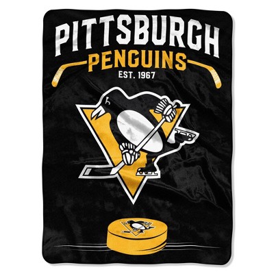 NHL Pittsburgh Penguins Inspired Raschel Throw Blanket