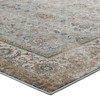 Modway Hisa 5x8 Area Rug – Vintage Floral Lattice, Silver Blue/Brown, Poly Yarn - 3 of 4