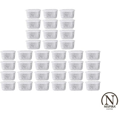 36 Nispira Replacement Activated Charcoal Water Filters Compatible with Cuisinart Coffee Maker Part DCC-RWF