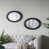 GlasFlength Decorative Wall Mirrors Circle Accent Mirror Wall Mirror Antique Classic Mirror Decorative Mirror for Living Room, Black, 23.6"*23.6"*0.8" - 3 of 4