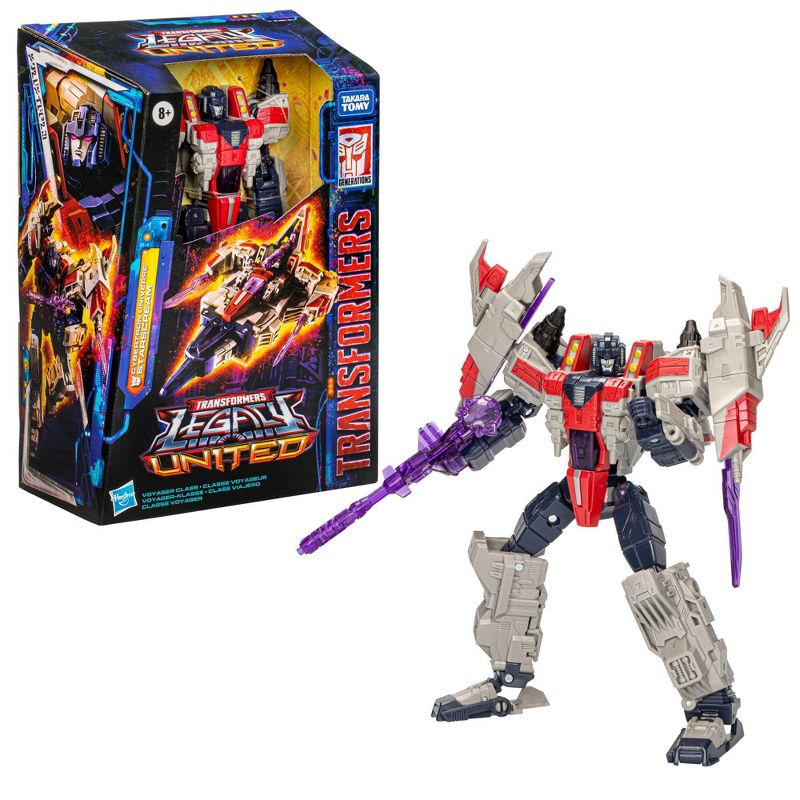 Transformers Cybertron Universe Starscream Legacy United Voyager Action Figure, 4 of 11