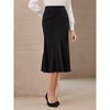 INSPIRE CHIC Women's Mermaid High Waisted Pleated Fishtails Midi Skirt - 4 of 4
