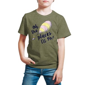 Boys' - Dr. Seuss - Oh The Places I'll Go Short Sleeve Graphic T-Shirt - 1 of 4