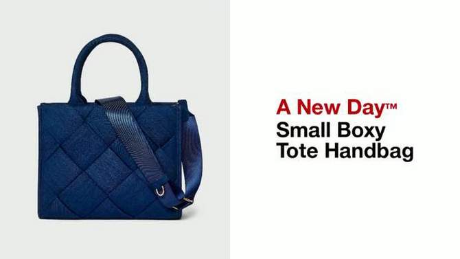 Small Boxy Tote Handbag - A New Day™, 2 of 11, play video
