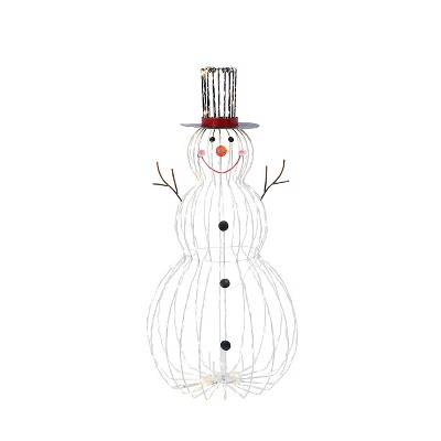 GIL 33-Inch High Electric Metal Snowman Outdoor decor with Remote Feature