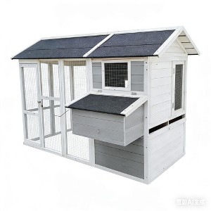 Garvee 80" Large Wooden Chicken Coop Hen House Poultry Cage for Outdoor Backyard with 2 Doors, Nesting Box and Removable - 1 of 1