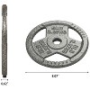 Kumasinova 1" Dia Standard Cast Iron Weight Plates,Gray Baked Enamel Finish Barbell Plates,Many Options - 4 of 4
