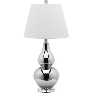 Cybil Double Gourd Table Lamp - LIT4088 - Silver - Safavieh - 1 of 4
