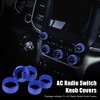 Unique Bargains Air Conditioner AC Radio Switch Decor Knob Cover for Dodge for Ram 1500 2018 2019 2020 5 Pcs - 2 of 4